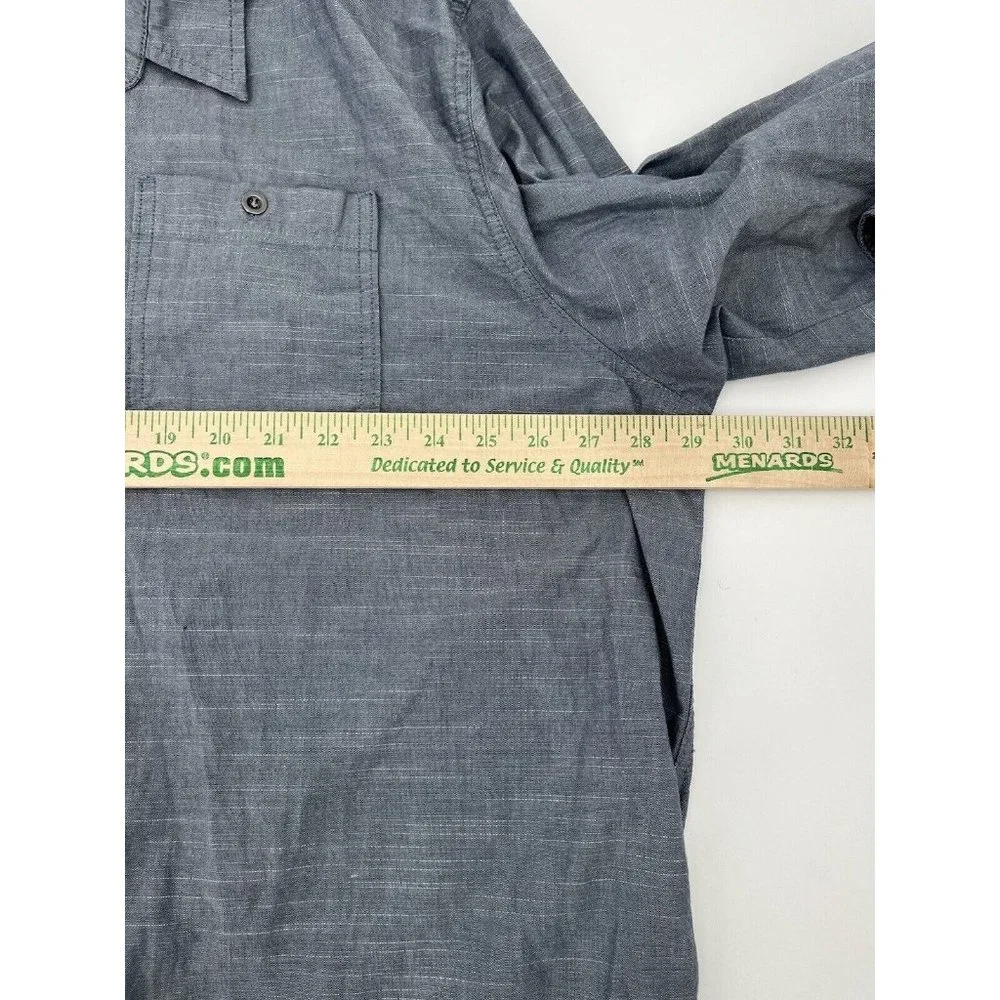 Wrangler‎ Button Up Shirt Long Sleeve Cotton Vintage Wash Men's 3XL